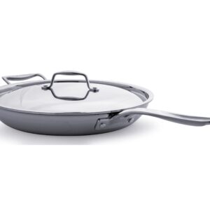 Culina 12" Tri-Ply Frying Pan, 18/10 Stainless Steel