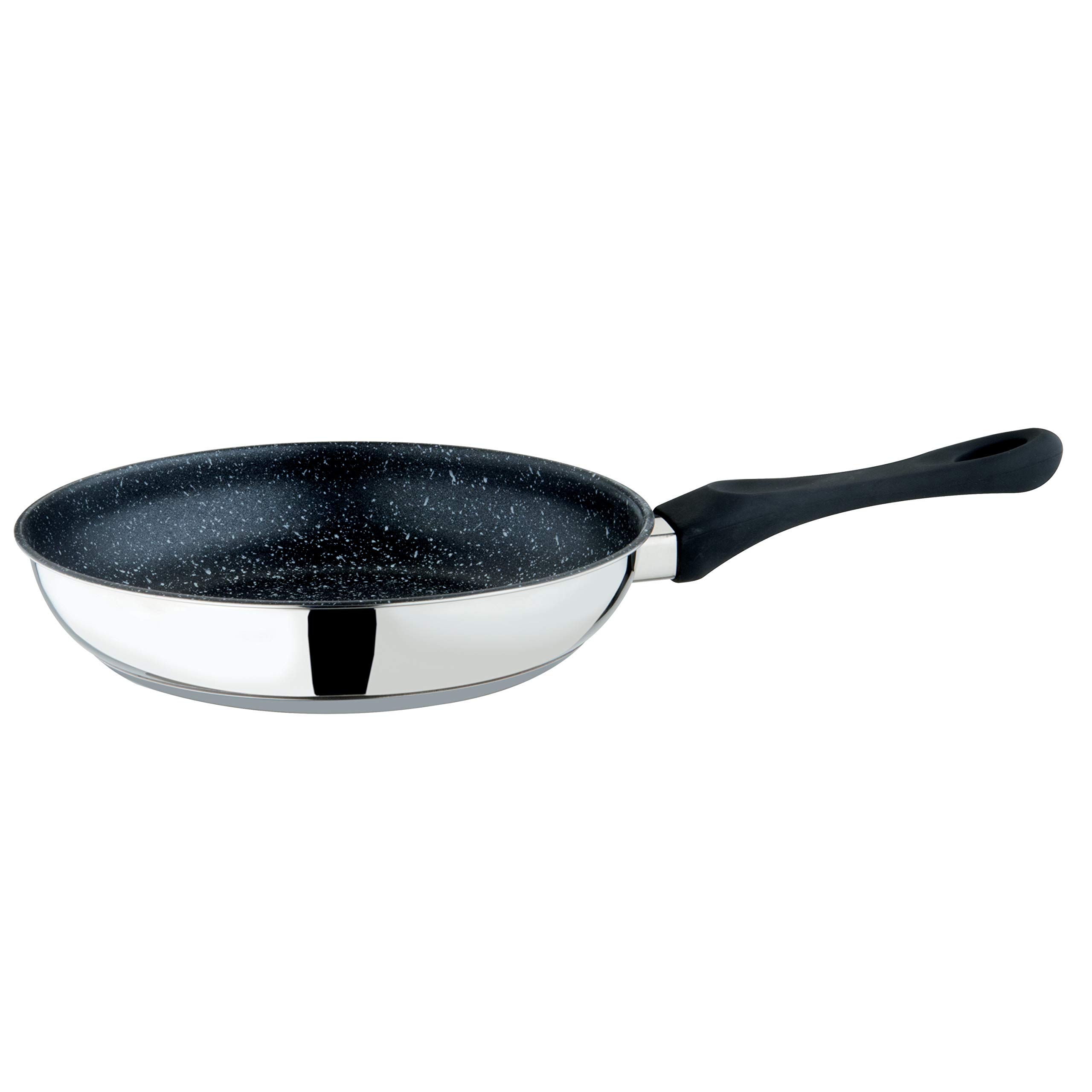 MEPRA, GLAMOUR STONE NON STICK FRYING PAN, 24 CM, STAINLESS STEEL FINSIH