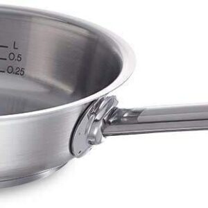 Fissler Original Profi Stainless Steel Fry Pan, 10", Silver