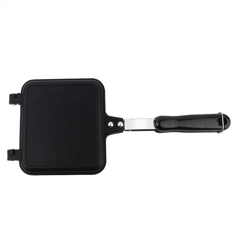 Double-Sided Frying Pan, Double-Sided Grill Pan,Non-stick Frying Pan, Waffle Maker for Cake Toast Sandwich, Snack Griddle Pan for Breakfast