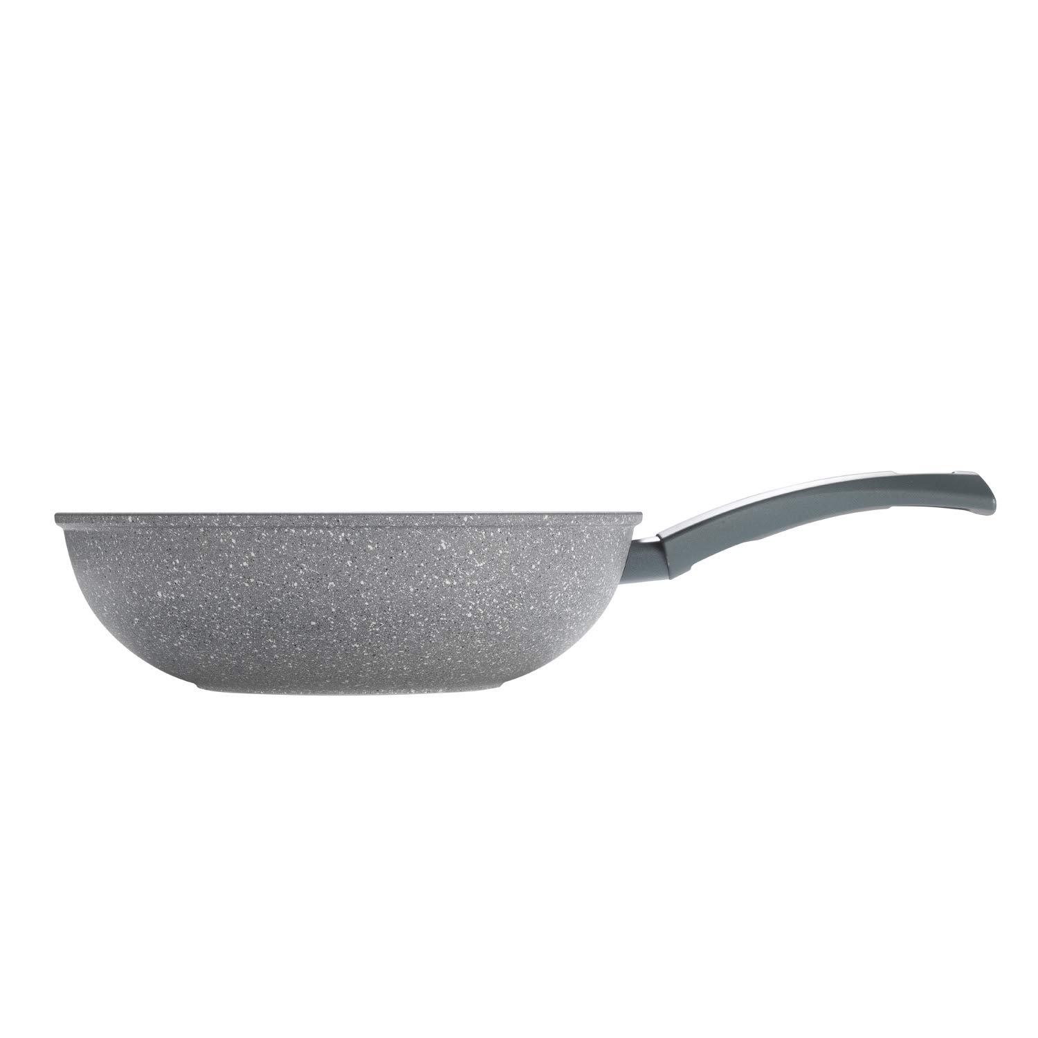 Mopita ROVW28MO101 Roccia Viva Forged Aluminum Wok, 28 x 8.9 cm, Aluminium, Black