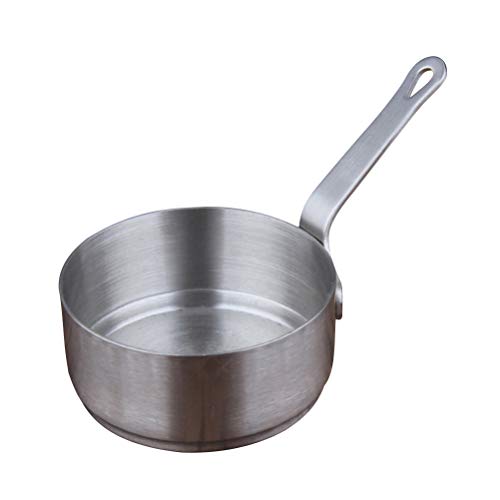 BESTONZON Mini Stainless Steel Induction Saucepan Heating Pot Soup Pot Milk Butter Sauce Pan with Handle