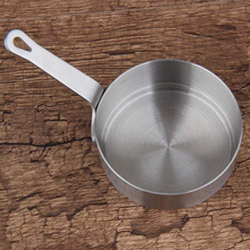 BESTONZON Mini Stainless Steel Induction Saucepan Heating Pot Soup Pot Milk Butter Sauce Pan with Handle