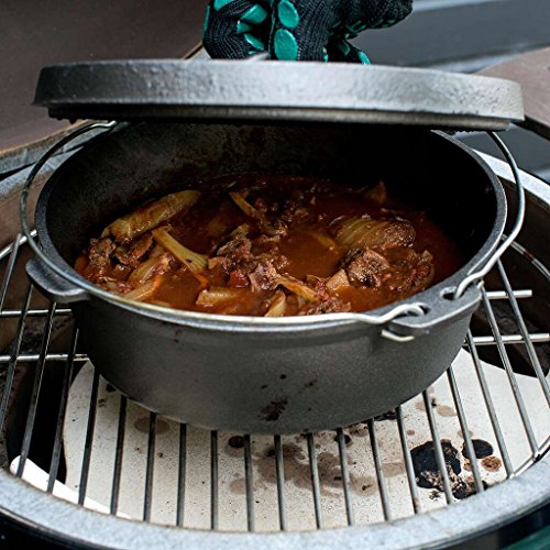 Big Green Egg Cast Iron Dutch Oven with Lid 5.5qt - M, L, XL, XXL, 2XL