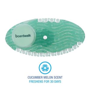 Boardwalk BWKCURVECMECT Solid Curve Air Freshener - Cucumber Melon Fragrance, Green (10/Box, 6 Boxes/Carton)