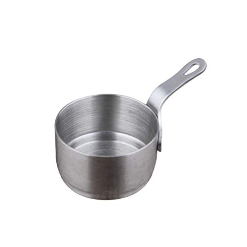 BESTONZON Mini Stainless Steel Induction Saucepan Sauce Pot Soup Pot Milk Butter Sauce Pan with Handle - 3.7"/9.5cm