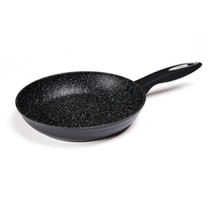 zyliss ultimate non-stick frying pan, 24cm/9.5in, forged aluminium, black, 3x layer rockpearl plus non-stick technology, pfoa free suitable for all hobs including induction