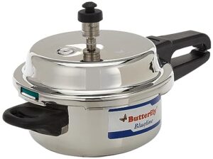 butterfly blue line stainless steel pressure cooker, 2-liter