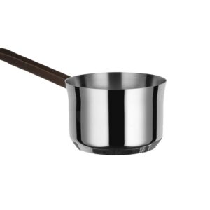 Alessi edo Long-Handled Saucepan, Ø 14, steel,brown