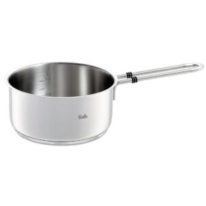 fisler 086-152-16-000 single handled pot, 6.3 inches (16 cm), sauce pan, bon, induction compatible, lid included, gas flame and induction compatible, made in germany, stainless steel