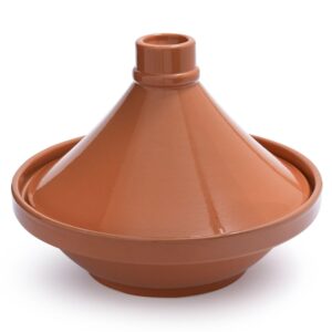 Sur La Table 8.5" Glazed Moroccan Terra Cotta Ceramic Tagine Pot
