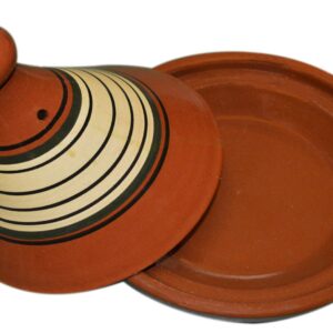 Moroccan Handmade Safe Cooking Tagine Glazed X-large 13 inches Across Traditional