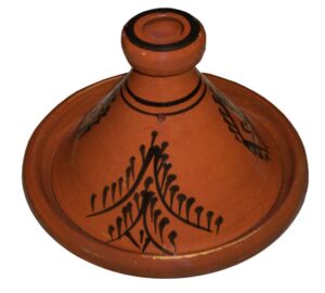 moroccan small cooking tagine handmade glazed 8 inches in diameter
