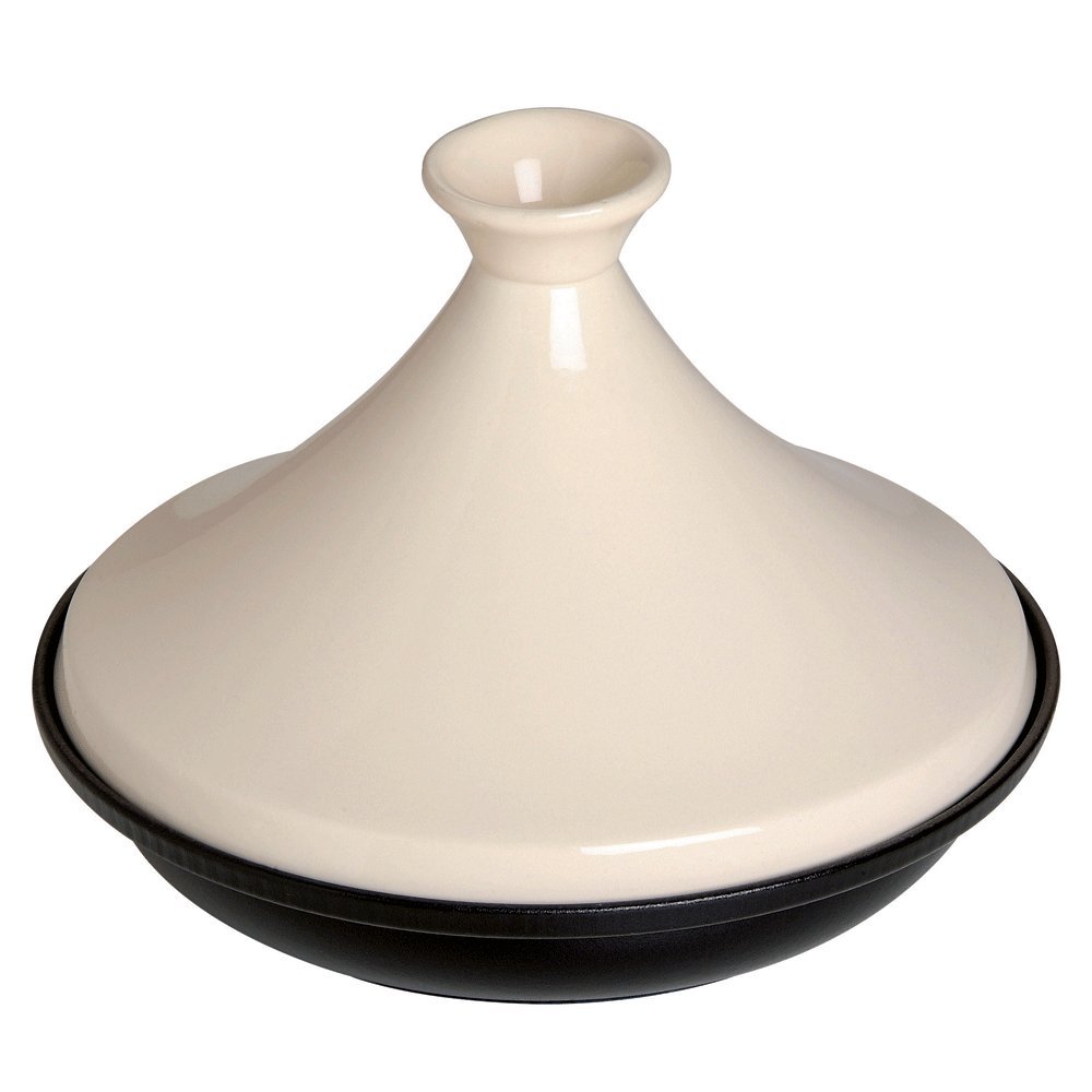 Staub Cast Iron 0.5-qt Tajine - Cream, Made in France