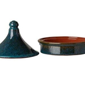 Amazing Cookware 20cm Terracotta Tagine in 'Peacock Green