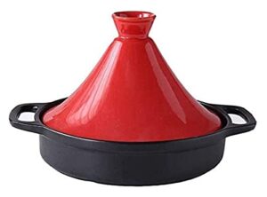 easy clean moroccan enameled eramic tagine pot with 2 handle and lid different cooking styles for home kitchen 22.5.29