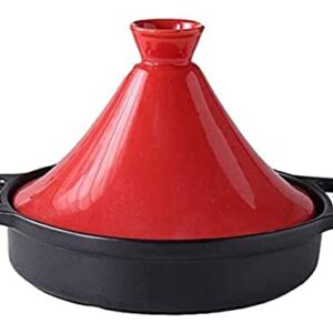 Easy Clean Moroccan Enameled eramic Tagine Pot With 2 Handle And Lid Different Cooking Styles For Home Kitchen 22.5.29