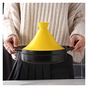 Easy Clean Moroccan Enameled eramic Tagine Pot With 2 Handle And Lid Different Cooking Styles For Home Kitchen 22.5.29