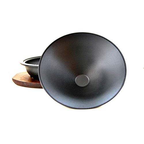Tagine Cast Iron Cooker Pot with Anti-scalding Board, Tagine Clay Casserole Slow Cooker Non-Porous Cone Lid, for Different Cooking Styles and Temperature Settings Oven / 26CM