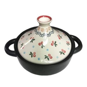 myyingbin ceramics casserole with lid handles, tagine cooking pot high temperature pots and pan, housewarming gift, a