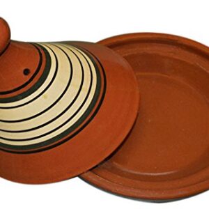 Moroccan Cooking Tagine Glazed X-Large 13 Inches in Diameter Authentic Food