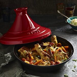 STAUB Tagine 28 cm Cast Iron Tajine, 28cm, Cherry