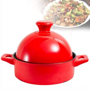 21cm moroccan tagine, ceramic lead-free heat-resistant conical cover stewpot, for different cooking styles - for 2-3 people