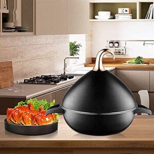 Moroccan Tagine Cooking Pot, Stainless Steel Non-Stick Slow Cooker, Healthy Durable Casserole, for Kitchen Cooking