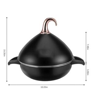 Moroccan Tagine Cooking Pot, Stainless Steel Non-Stick Slow Cooker, Healthy Durable Casserole, for Kitchen Cooking