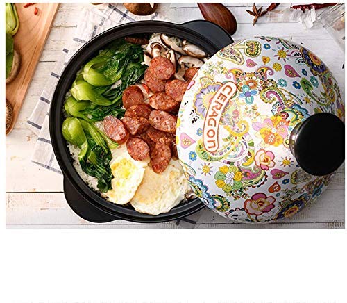 Picnic Bag Ceramic tagine, Multifunction Casserole, Hand Painted Clay Cooker, 2L 2020