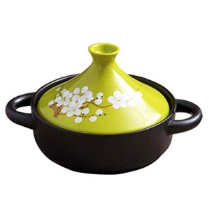 casserole dish with lid soup pot cooking tagine pot, 20cm tagine pot cookware casserole pots with lids medium simple cooking tagine lead free for home kitchen 1.5l