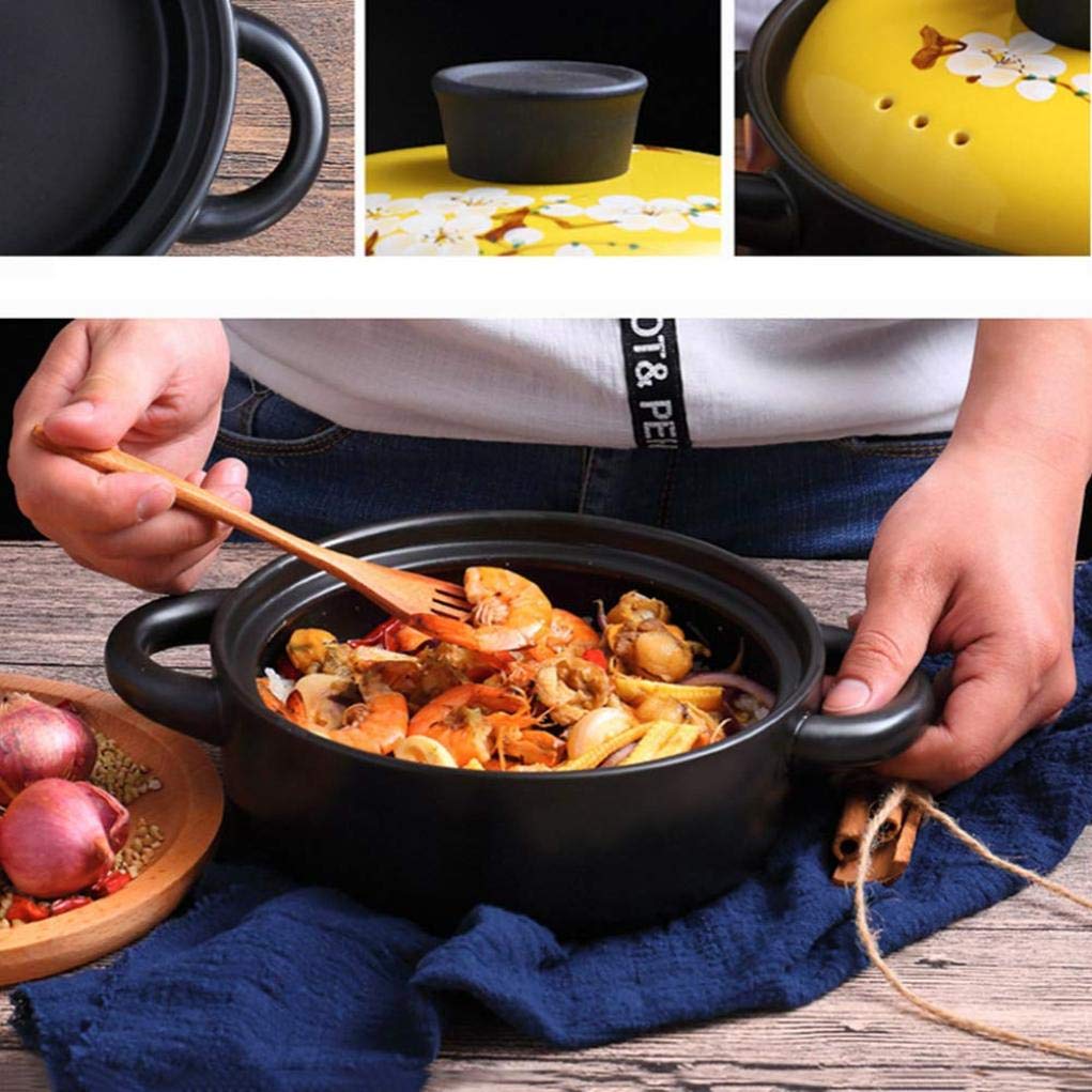 MYYINGBIN Healthy Lead Free Tagine Pot Casserole with Lids 20cm Cookware Slow Cooker