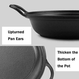 MYYINGBIN 27cm Enameled Cast Iron Pot Moroccan Tagine Easy to Clean Slow Cooker Healthy Cooking Suitable for 2-4 People