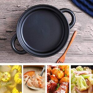 ZYF Casserole Dish Tagine Pot Cookware, 20Cm Cooking Tagine Pot Casserole Pots with Lids Medium Simple Cooking Tagine Lead Free Cold and Heat Resistant,