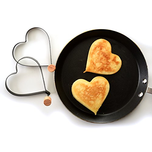 Norpro Nonstick Heart Pancake/Egg Rings, Set of 2