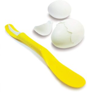 fusionbrands eggxactpeel eggshell peeler, one size, yellow