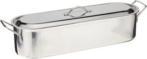 norpro stainless steel fish poacher, 18in x 4.5in, as shown