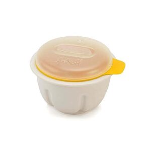 joseph joseph m-poach microwave egg poacher, one-size, white/yellow