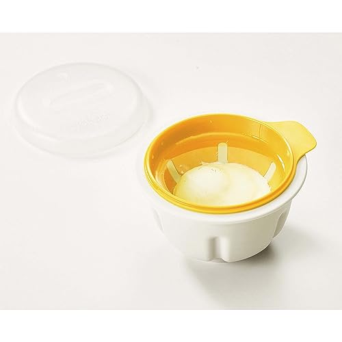 Joseph Joseph M-Poach Microwave Egg Poacher, One-size, White/Yellow