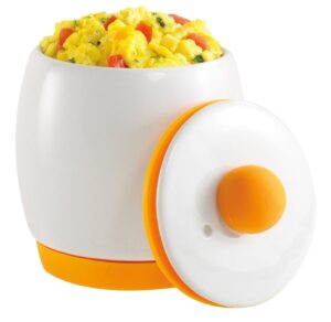 new egg-tastic microwave egg cooker & poacher for fast & fluffy eggs eggtastic