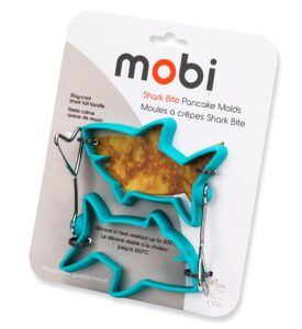 “the original” - mobi pancake silicone mold – put fun back into breakfast, shark bites