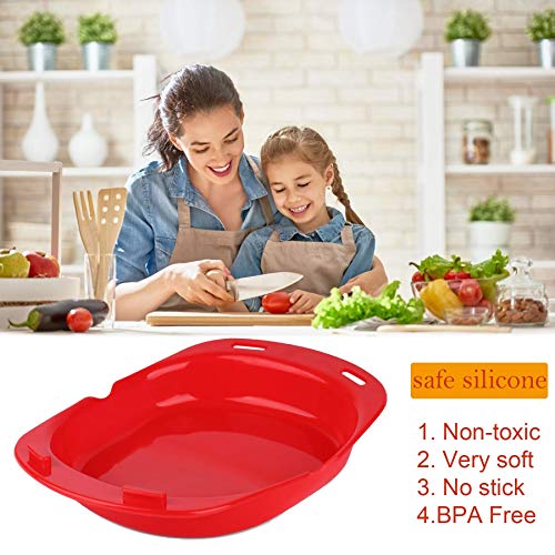 JISON21 Silicone Omelette Maker Oven Non Stick Microwave Egg Cooker to Make Egg Roll Egg Pancake Molds Quick Egg Maker for Egg Mcmuffins