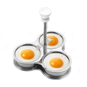 yunnyp egg boiler egg poacher durable stainless steel egg cups kitchen gadget easy to use for poached eggs brunch breakfast