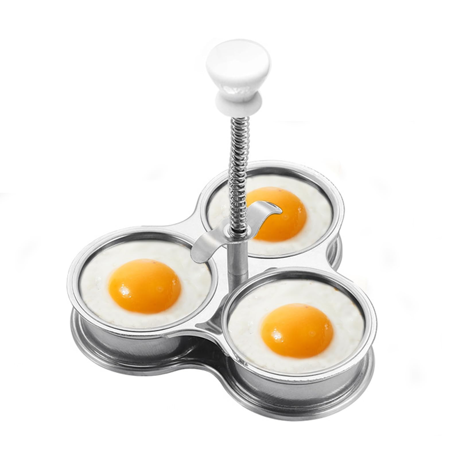 Yunnyp Egg Boiler Egg Poacher Durable Stainless Steel Egg Cups Kitchen Gadget Easy To Use For Poached Eggs Brunch Breakfast