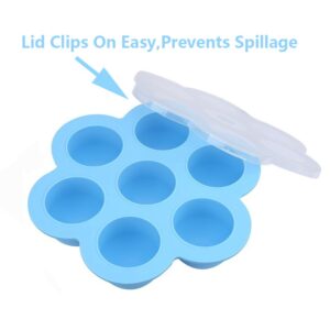 Egg Bites Molds for Instant Pot Accessories, Freezer Ice Cube Trays Silicone Food Storage Containers with Lid, 5,6,8 qt Pressure Cooker