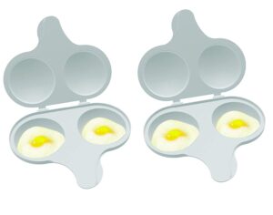 nordic ware 64702 microwave 2 cavity egg poacher (2 pack)