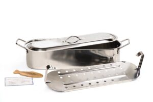 rsvp international endurance collection fish poaching set, 18 inch, stainless steel