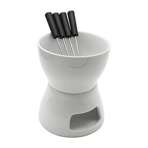 Butter Heater Italian Style Ceramic Butter Warmer Set Melt Hot Pot Bowl for Cheese Chocolate Butter Caramel (Package A)