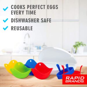 Rapid Brands 7-Piece Microwave Poached Egg & Omelette Cookware Set | Perfect for Dorm, Small Kitchen, or Office | Dishwasher-Safe, Microwaveable, & BPA-Free