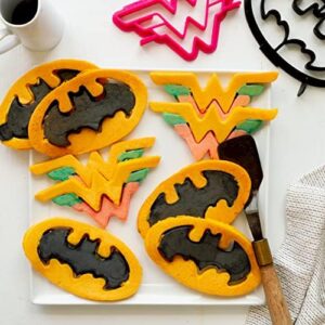 Whiskware Justice League Silicone Pancake Mold, Pancake Shaper, Dishwasher Safe, BPA and Phthalate Free Plastic, Wonder Woman